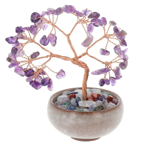 Equilibrium Quartz Spiritual Tree 15cm Amethyst, 27181