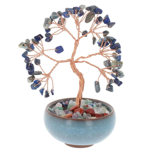 Equilibrium Quartz Spiritual Tree 15cm Lapis Lazulli, 27181