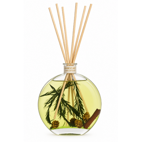 Gibson Gifts Botanical Reed Diffuser 500mL Bamboo Mist with Natural Bouquet, 27356