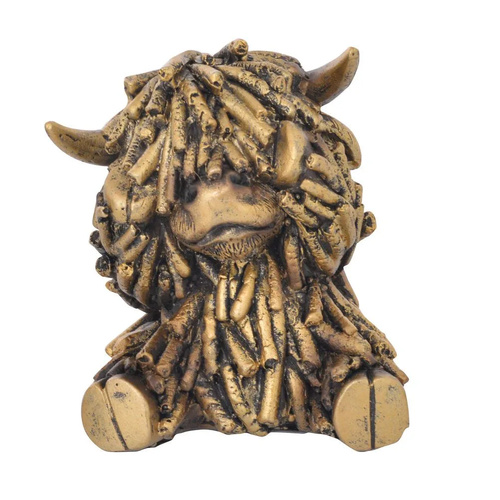 Gibson Gifts Figurine Small Fun Shaggy Highland Cow See, 27379
