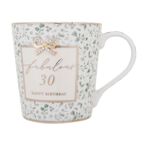 Gibson Gifts Mug Madelaine Floral 30th Birthday, 27383