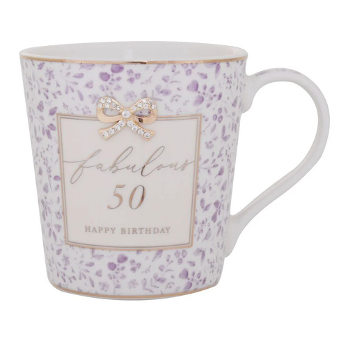 Gibson Gifts Mug Madelaine Floral 50th Birthday, 27385