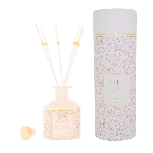 Gibson Gifts Reed Diffuser 200mL Happy Birthday Peony & Blush, 27388
