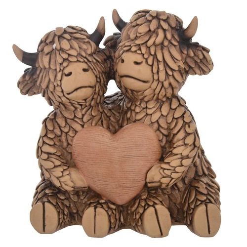 Gibson Gifts Figurine Hughie Highland Cows True Love, 27400