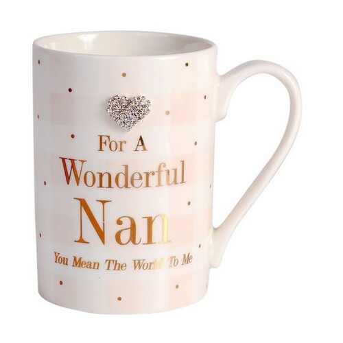 Gibson Gifts Mug Mad Dots - Wonderful Nan, Gifts for Nan, Gift Mug 37042