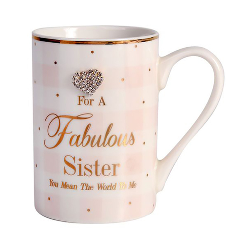 Gibson Gifts Mug Mad Dots - Fabulous Sister, Gifts for Sister, Gift Mug 37044