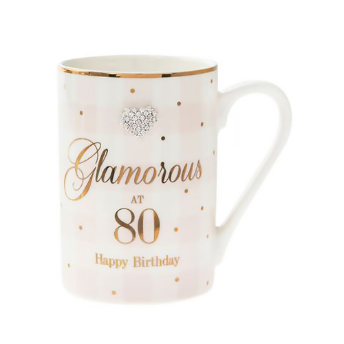 Gibson Gifts Mug Mad Dots - 80th Birthday, Birthday Gift Mug 37056