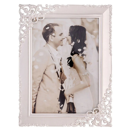 Photo Frame - Silver Satin 5X7 by Gibson Gifts, Wedding Gift 37116