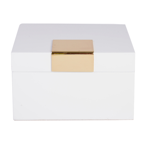 Jewellery & Trinket Box - Classic White Small by GIbson 37984