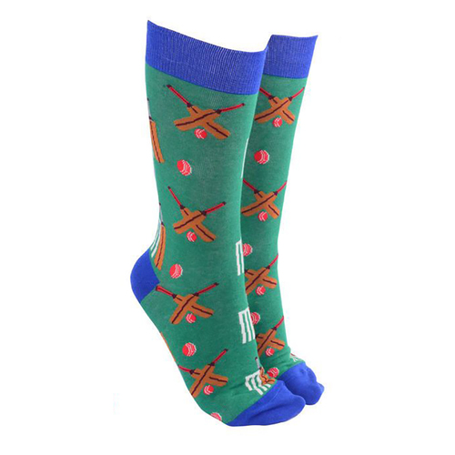 Sock Society Novelty Socks Unisex One Size Cricket Green 39507