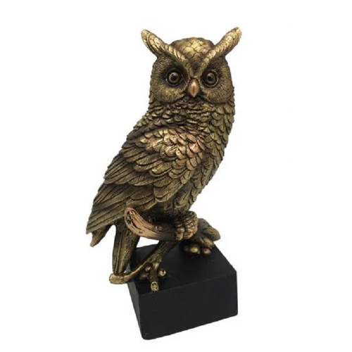 Gibson Gifts Figurine - Bronze Owl Medium 53155