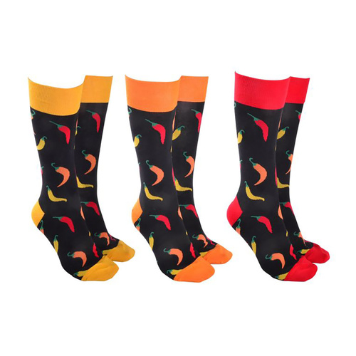 Sock Society Novelty Socks Unisex One Size Hot Chilli (1 Pair) 53960