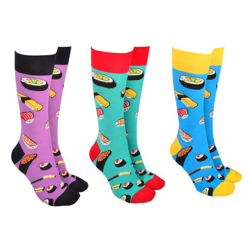 Sock Society Novelty Socks Unisex One Size Sushi (1 Pair) 53975