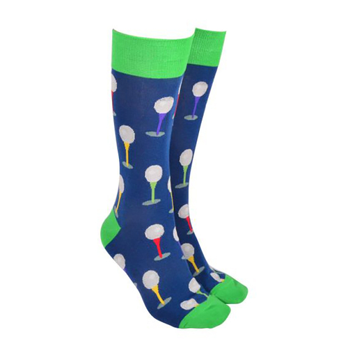 Sock Society Novelty Socks Unisex One Size Golf Navy 53981