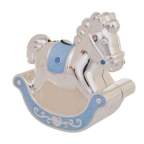 Gibson Gifts Money Bank Rocking Horse Blue, 56003