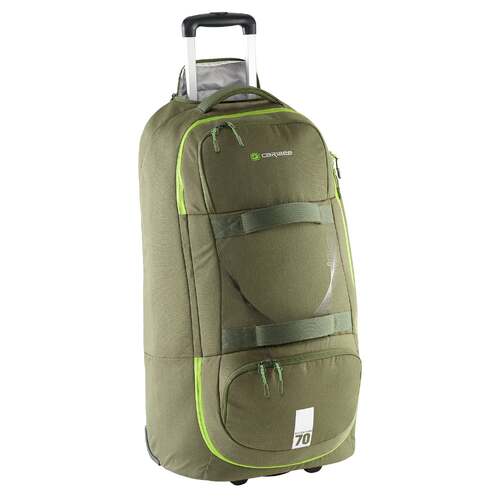 Caribee Wheel Travel Backpack Adventure Hybrid 70L Olive 69121