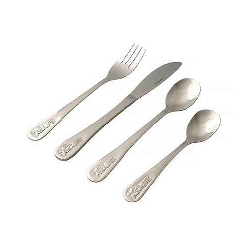 Whitehill Children's Cutlery Set 4-Piece Stainless Steel Bunny's Bistro WP1701