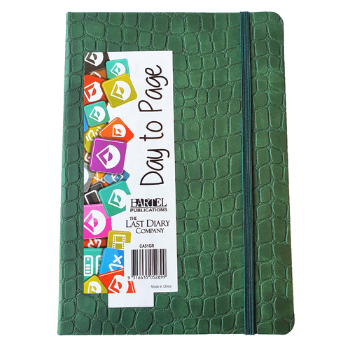 2026 Diary Croc A5 Day to Page Casebound Green Last Diary Company CA51GR