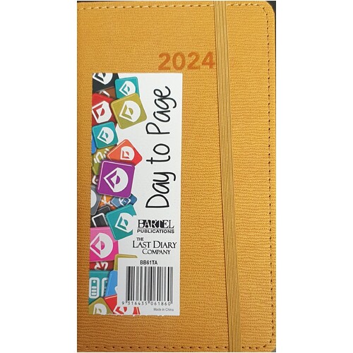 2024 Diary Becall B6 Day to Page Casebound Tan Last Diary Company BB61TA