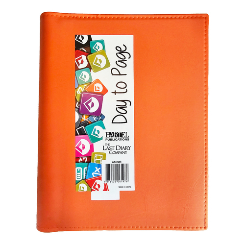 2026 Diary Ainsley A5 Day to Page Wiro Orange Last Diary Company AA51OR