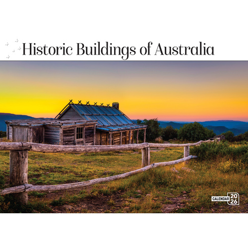2026 Calendar Prestige Historic Buildings of Australia 16-Month Horizontal Wall, Bartel CA610