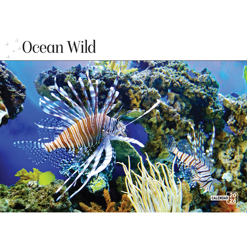2026 Calendar Prestige Ocean Wild 16-Month Horizontal Wall, Bartel CA614