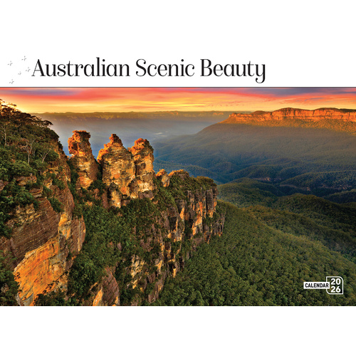 2026 Calendar Prestige Australian Scenic Beauty 16-Month Horizontal Wall, Bartel CA616