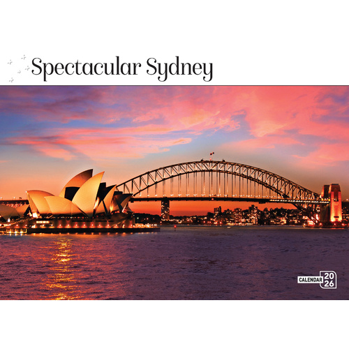2026 Calendar Prestige Spectacular Sydney 16-Month Horizontal Wall, Bartel CA618