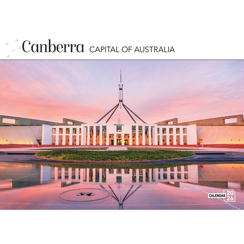 2026 Calendar Prestige Canberra Capital of Australia 16-Month Horizontal Wall, Bartel CA626