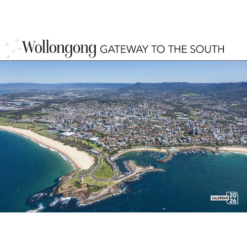 2026 Calendar Prestige Wollongong Gateway to the South 16-Month Horizontal Wall, Bartel CA627