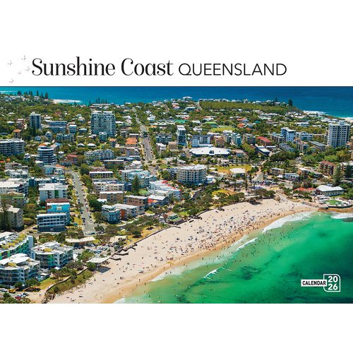 2026 Calendar Prestige Sunshine Coast Queensland 16-Month Horizontal Wall, Bartel CA633