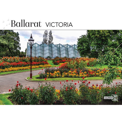 2026 Calendar Prestige Ballarat Victoria 16-Month Horizontal Wall, Bartel CA643
