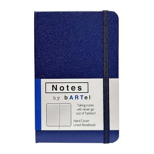 Bartel Notebook Notes by Bartel 9x14cm Hardcover Lined Blue NNBR1409BL