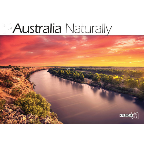 2027 Calendar Bartel Prestige Australia Naturally Horizontal Wall, CA702