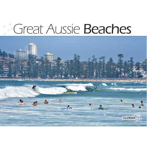 2027 Calendar Bartel Prestige Great Aussie Beaches Horizontal Wall, CA709