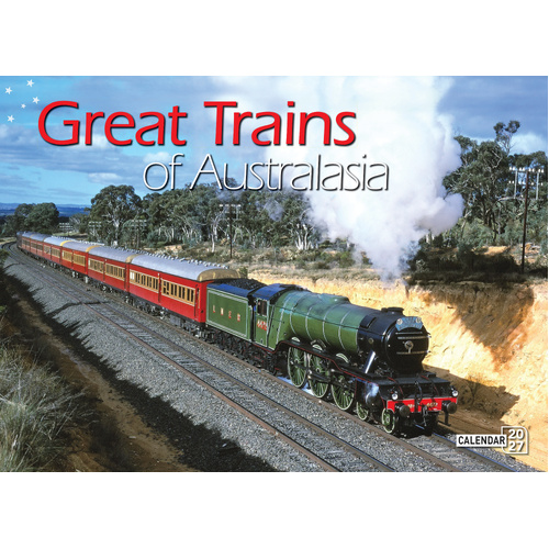 2027 Calendar Bartel Prestige Great Trains of Australia Horizontal Wall, CA713