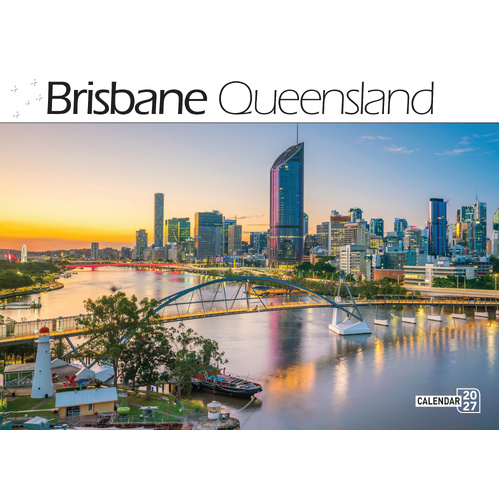2027 Calendar Bartel Prestige Brisbane Queensland Horizontal Wall, CA732