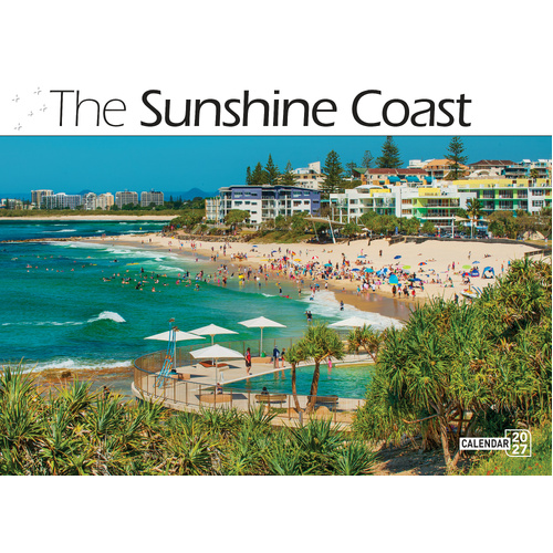 2027 Calendar Bartel Prestige The Sunshine Coast Horizontal Wall, CA733