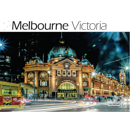 2027 Calendar Bartel Prestige Melbourne Victoria Horizontal Wall, CA739