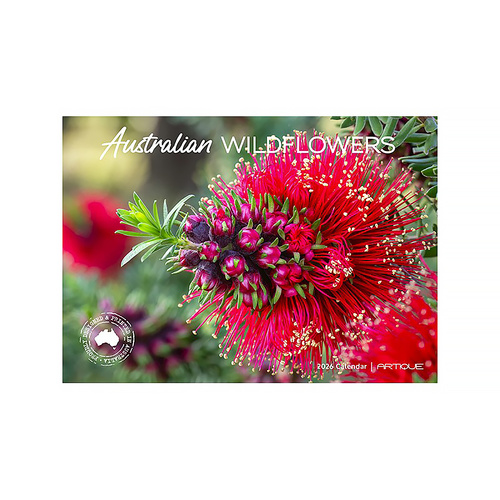 2026 Calendar Australian Wildflowers Horizontal Wall, Artique 100629