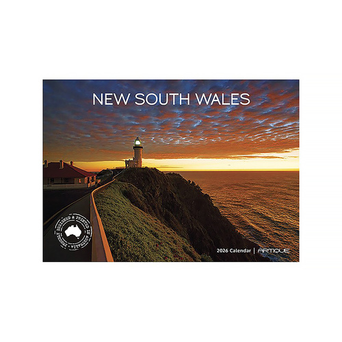 2026 Calendar New South Wales Horizontal Wall, Artique 100547