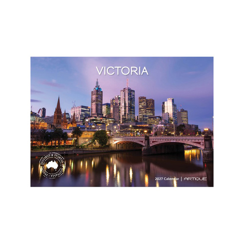 2027 Calendar Artique Victoria Horizontal Wall, 100549
