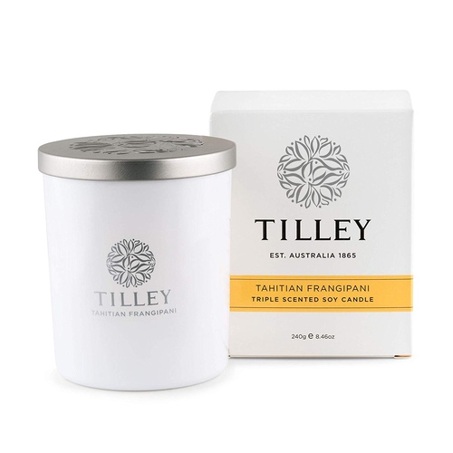 Tilley Triple Scented Soy Candle 240 g - Tahitian Frangipani FG0706