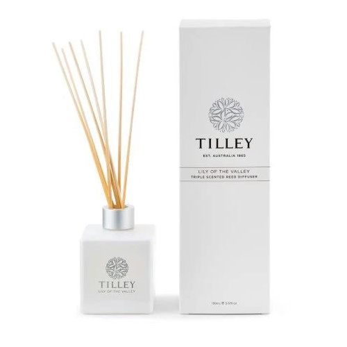 Tilley Classic White Triple Scented Reed Diffuser 150mL - Lily Of The Valley FG0759