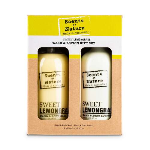 Scents of Nature Wash & Lotion Gift Set (2 x 500 mL) - Sweet Lemongrass by Tilley FG1312