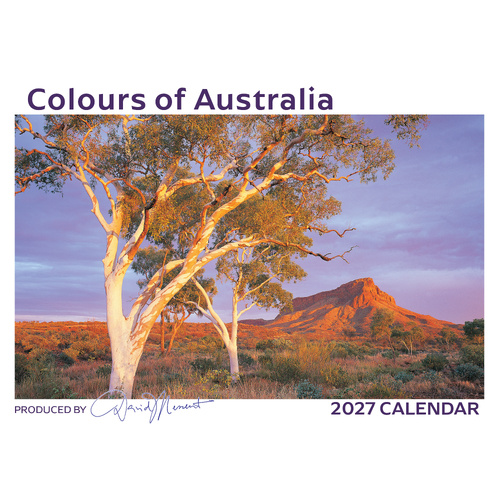 2027 Calendar David Messent Colours of Australia Horizontal Wall COLC
