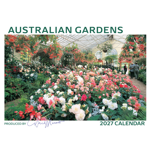 2027 Calendar David Messent Australian Gardens Horizontal Wall GC