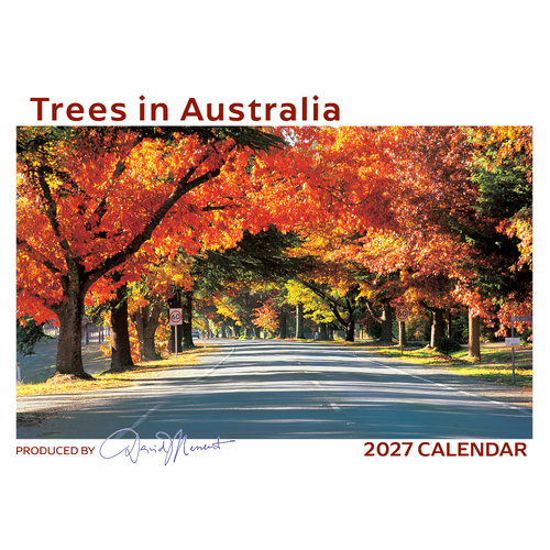 2027 Calendar David Messent Trees in Australia Horizontal Wall TRC