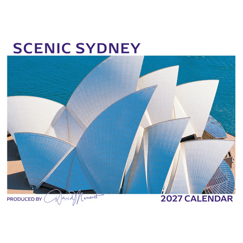 2027 Calendar David Messent Scenic Sydney Horizontal Wall SC