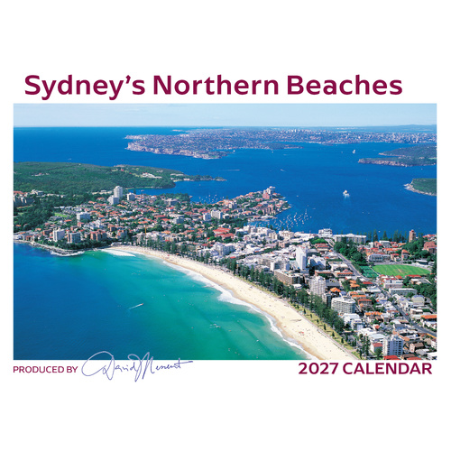 2027 Calendar David Messent Sydney's Northern Beaches Horizontal Wall NBC